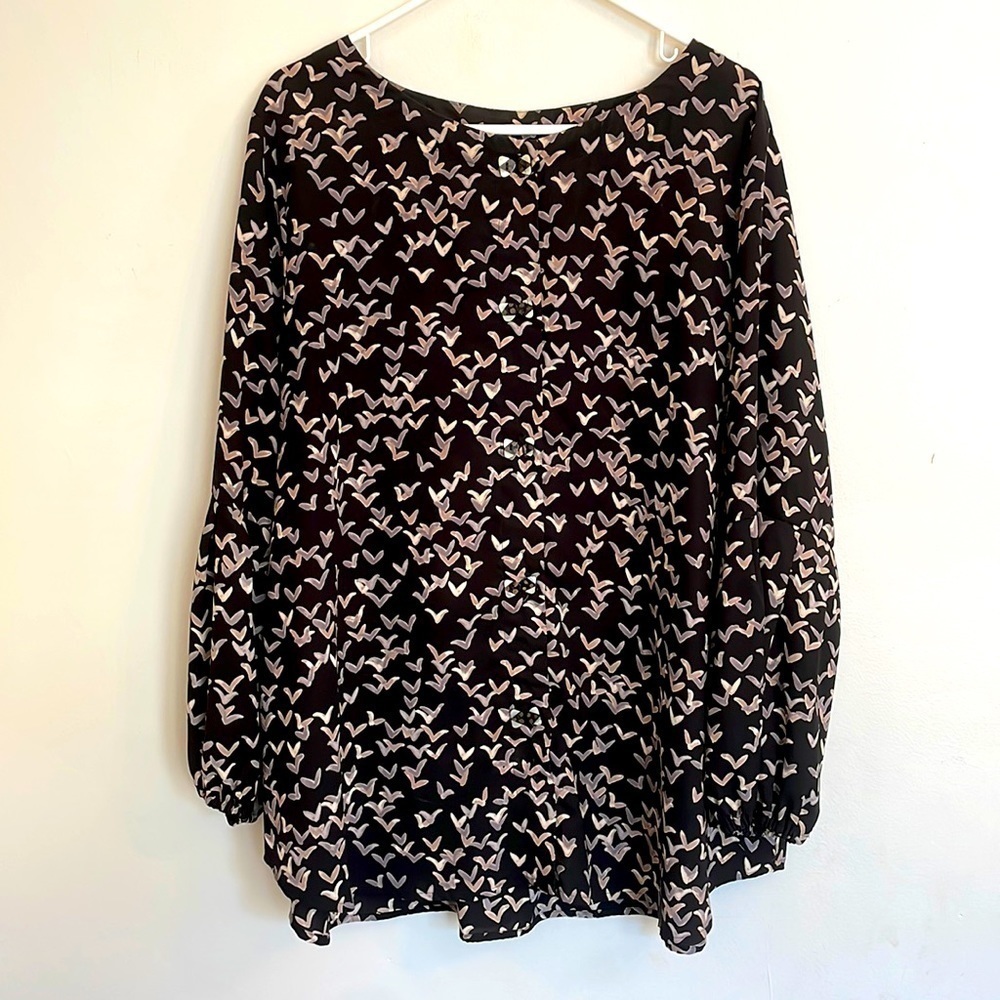 Niche XL button down blouse patterned